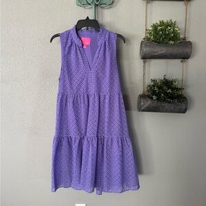 Lilly Pulitzer Lavender Eyelet Top size L